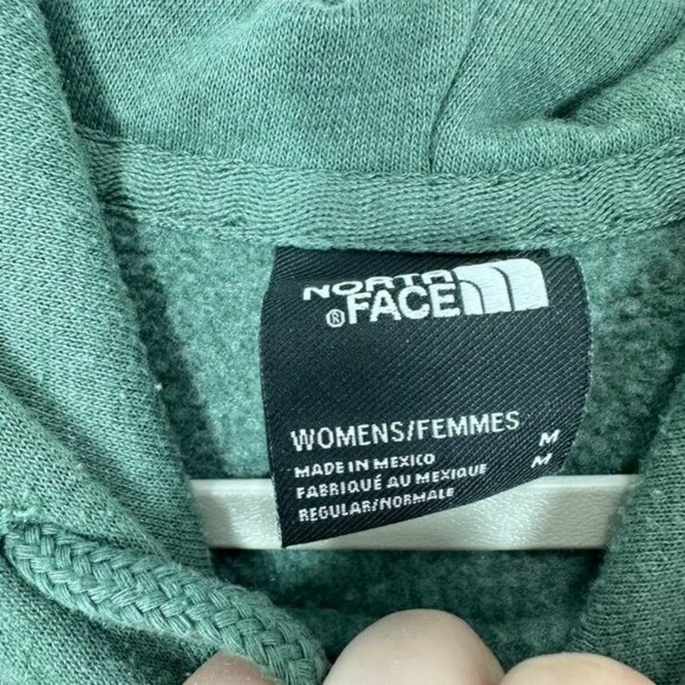 The North‎ Face Women's Size Medium Green Classic Graphic Logo Hooded Sweatshirt - Picture 3 of 6